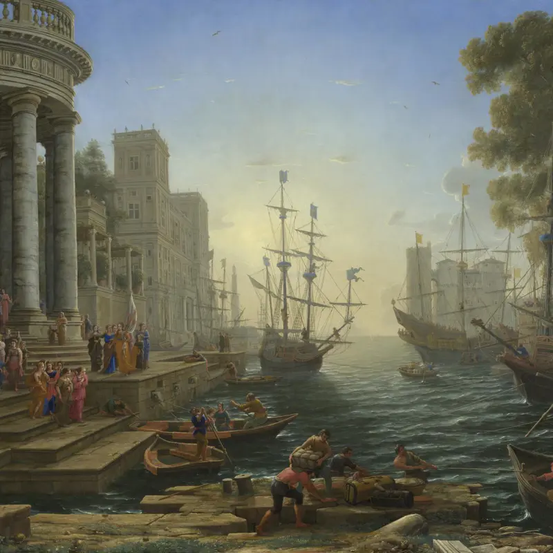 Seaport with the Embarkation of Saint Ursula