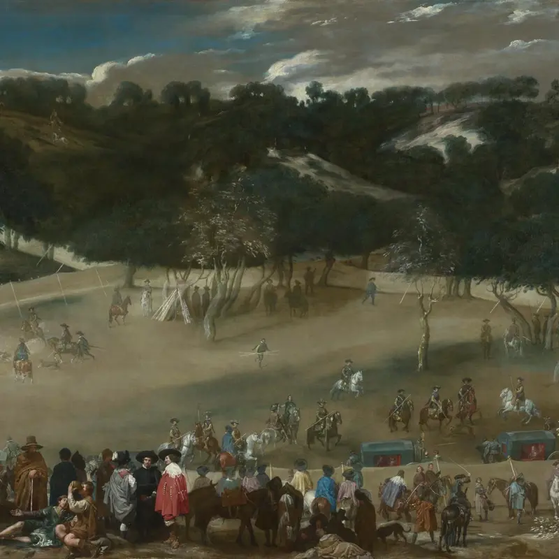 Philip IV hunting Wild Boar (La Tela Real)