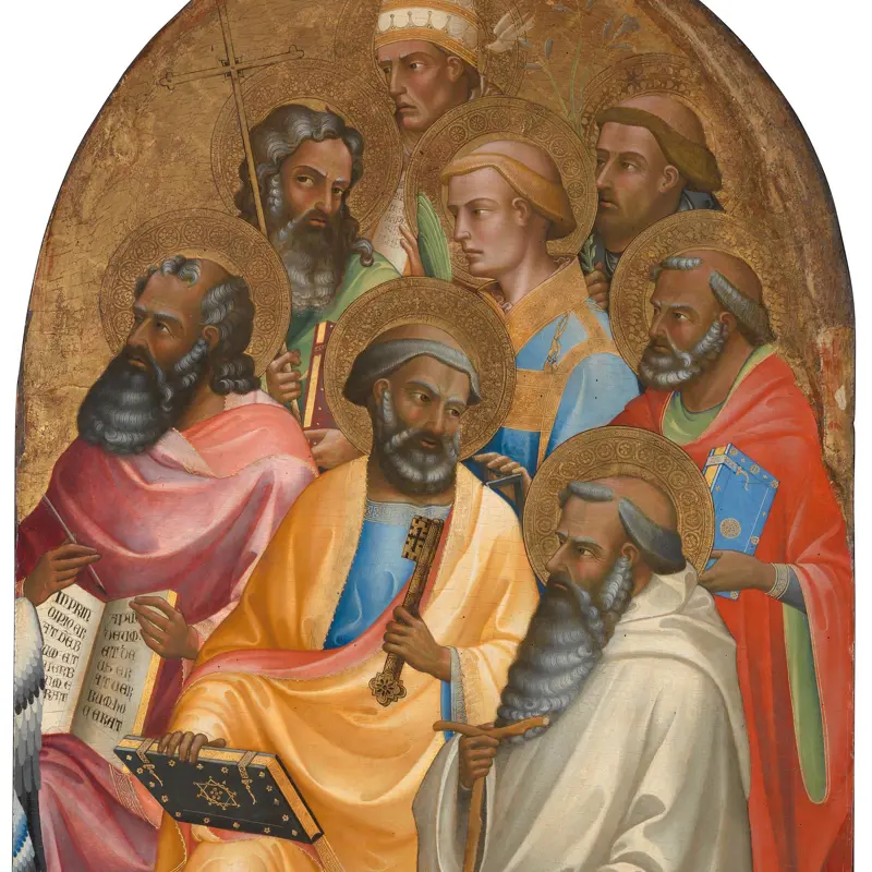 Adoring Saints: Right Main Tier Panel