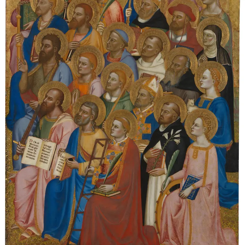 Adoring Saints: Right Main Tier Panel
