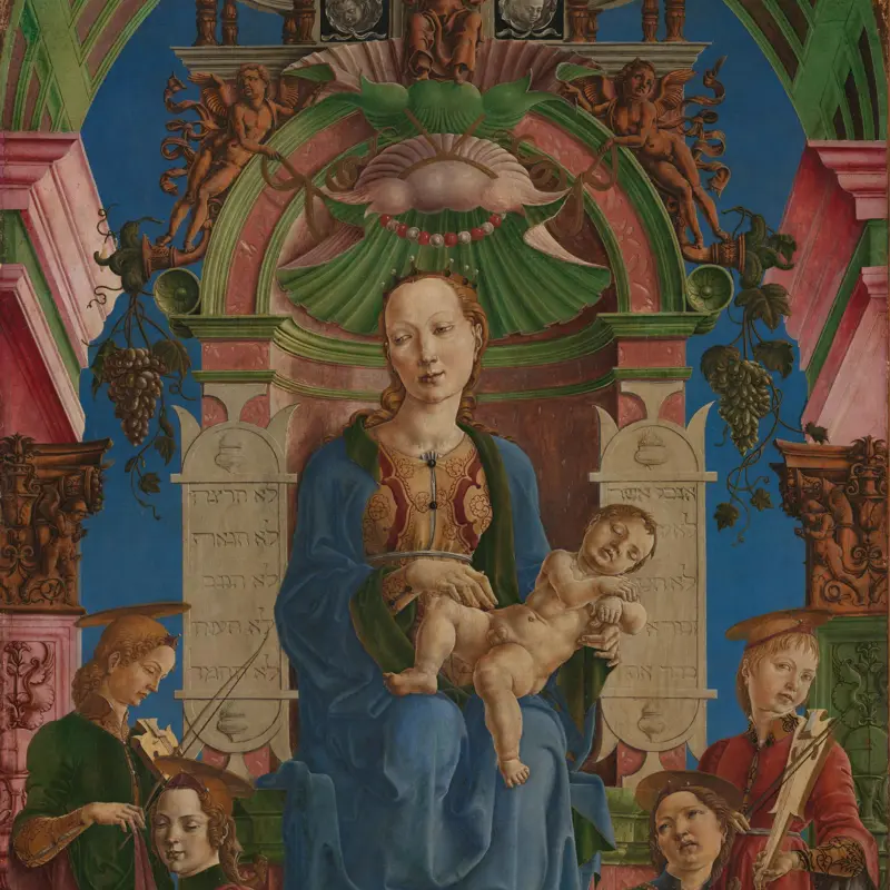The Virgin and Child Enthroned