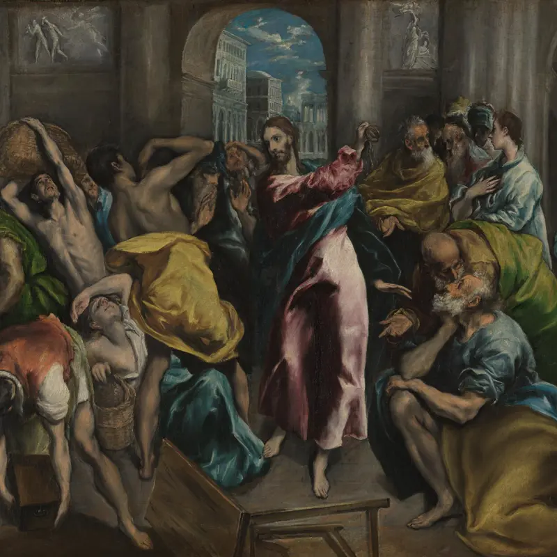 Christ driving the Traders from the Temple