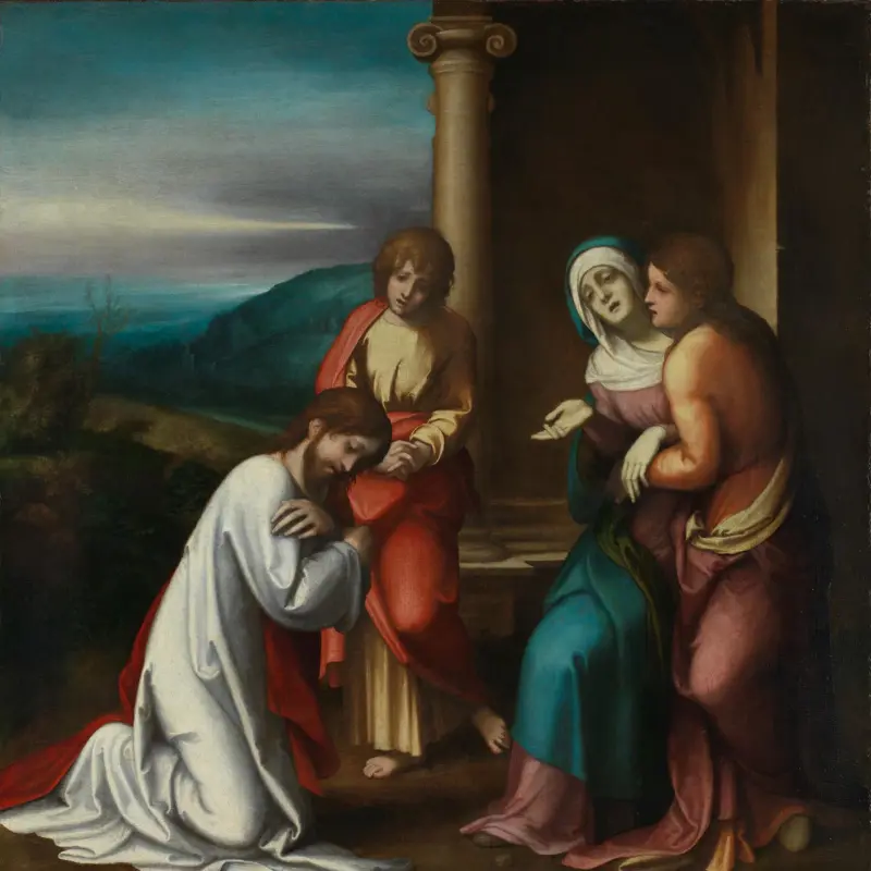 Christ taking Leave of his Mother