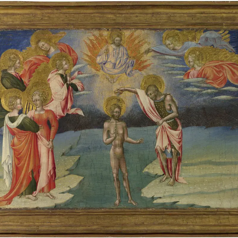The Baptism of Christ: Predella Panel