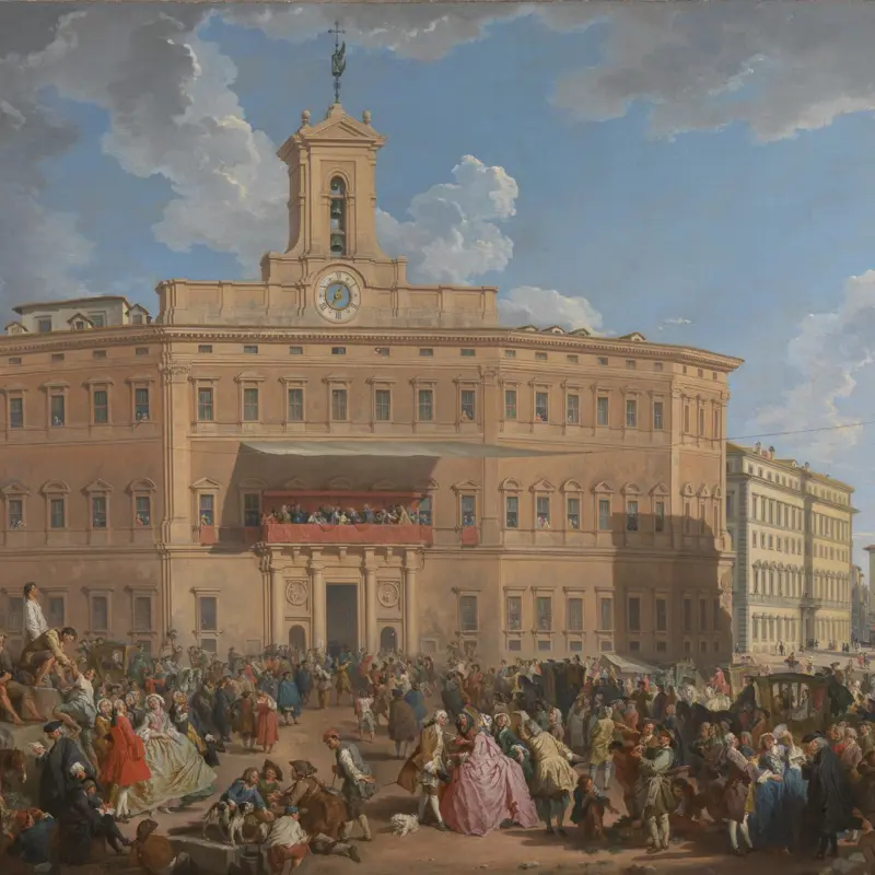 The Lottery in Piazza di Montecitorio